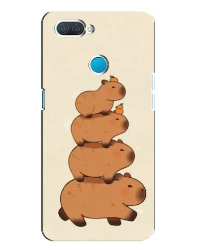 Чехол для OPPO A12 с картинкой «Башня из капибар»