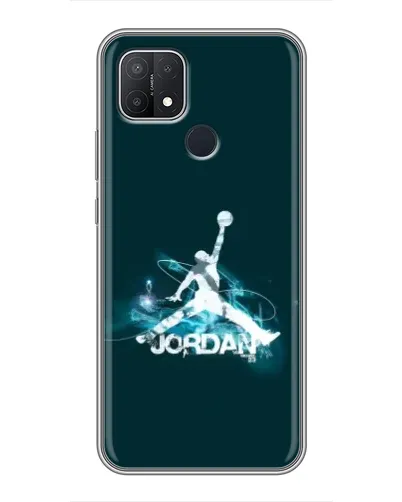 Чехол для OPPO A15 с картинкой «Jordan Blue Fire»