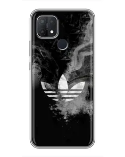 Чехол для OPPO A15 с картинкой «Абстрактный дым Adidas» Чехол для OPPO A15 с картинкой «Абстрактный дым Adidas»