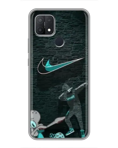 Чехол для OPPO A15 с картинкой «Спортивный арт Nike»