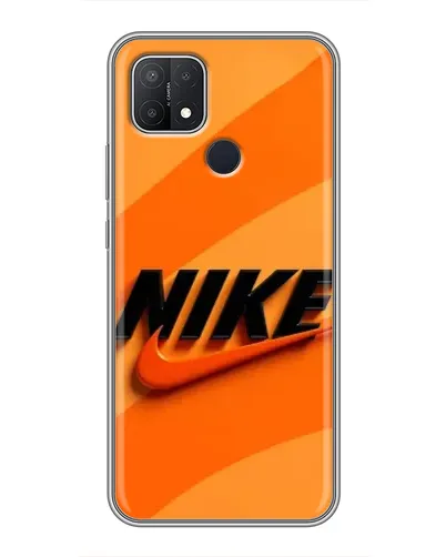 Чехол для OPPO A15 с картинкой «Оранжевый драйв Nike»