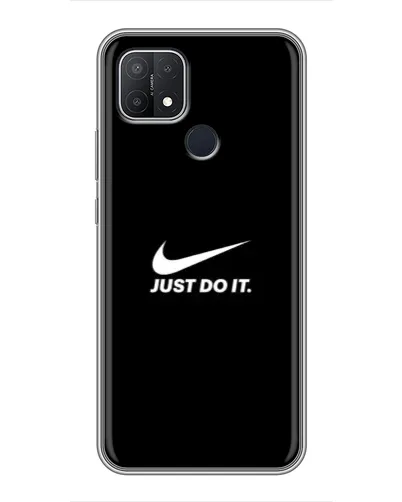 Чехол для OPPO A15 с картинкой «Минимализм от Nike»