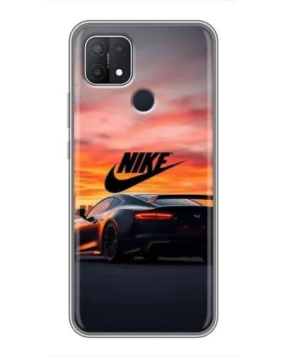 Чехол для OPPO A15 с картинкой «Nike и суперкар»
