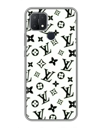 Чехол для OPPO A15 с картинкой «Монохромный хаос LV»