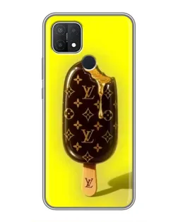 Чехол для OPPO A15 с картинкой «Мороженое от LV»