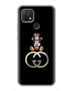 Чохол для OPPO A15 з картинкою «Мінні Маус на лого»