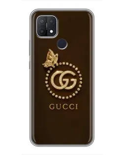 Чохол для OPPO A15 з картинкою «Gucci — золотий метелик»