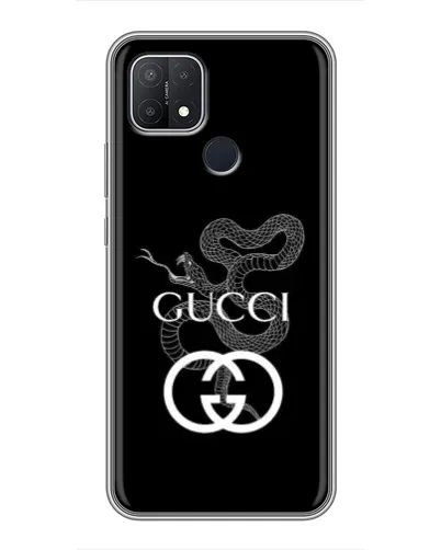 Чохол для OPPO A15 з картинкою «Gucci — срібна змія» Чохол для OPPO A15 з картинкою «Gucci — срібна змія»