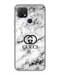Чохол для OPPO A15 з картинкою «Gucci — мармуровий шик»