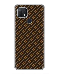 Чохол для OPPO A15 з картинкою «Gucci — золоті діагоналі»