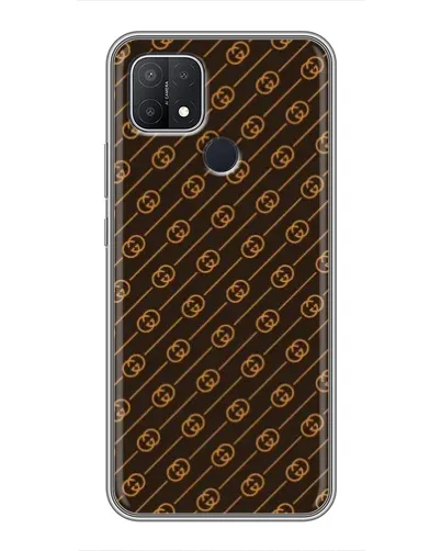 Чохол для OPPO A15 з картинкою «Gucci — золоті діагоналі» Чохол для OPPO A15 з картинкою «Gucci — золоті діагоналі»