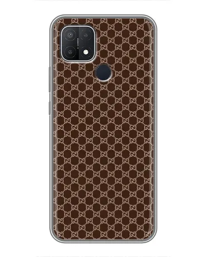 Чохол для OPPO A15 з картинкою «Gucci — шоколадна сітка» Чохол для OPPO A15 з картинкою «Gucci — шоколадна сітка»