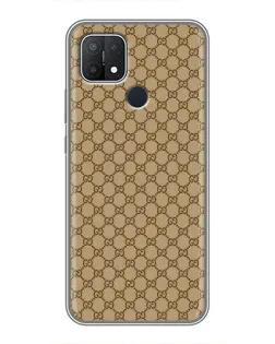Чохол для OPPO A15 з картинкою «Gucci — класичний беж»