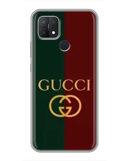 Чохол для OPPO A15 з картинкою «Gucci — темно-зелений градієнт»