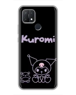 Чехол для OPPO A15 с картинкой «Kuromi — черный минимализм» Чехол для OPPO A15 с картинкой «Kuromi — черный минимализм»
