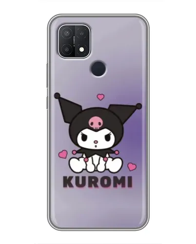 Чохол для OPPO A15 з картинкою «Kuromi — фіолетовий арт»