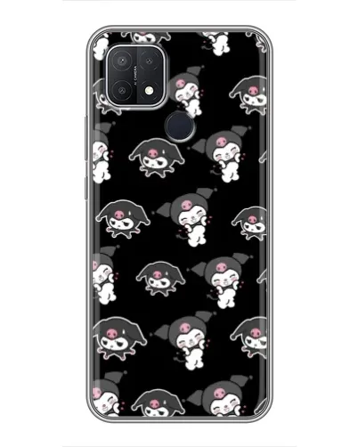 Чохол для OPPO A15 з картинкою «Чорний паттерн Kuromi»