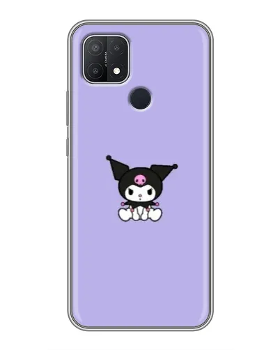 Чохол для OPPO A15 з картинкою «Kuromi — фіолетовий мінімалізм»