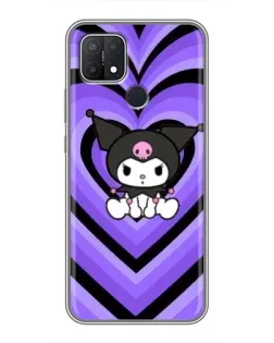 Чохол для OPPO A15 з картинкою «Kuromi та фіолетові серця» Чохол для OPPO A15 з картинкою «Kuromi та фіолетові серця»