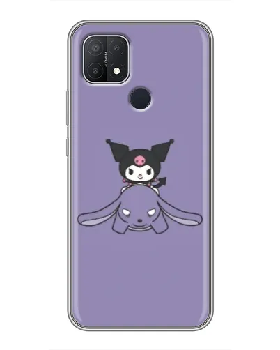 Чохол для OPPO A15 з картинкою «Kuromi на ліловому фоні»