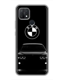 Чехол для OPPO A15 с картинкой «BMW — взгляд из темноты»