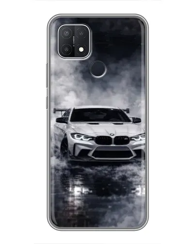 Чехол для OPPO A15 с картинкой «BMW сквозь туман»