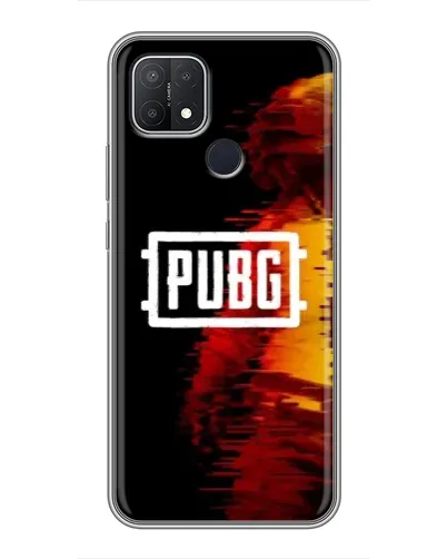 Чехол для OPPO A15 с картинкой «Яркий логотип PUBG»