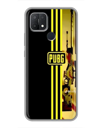 Чехол для OPPO A15 с картинкой «PUBG — камуфляжный шлем»