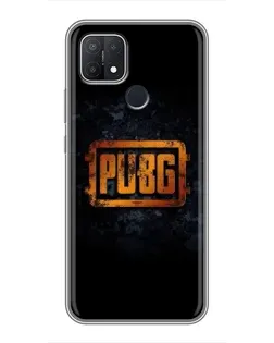 Чехол для OPPO A15 с картинкой «PUBG — золотой логотип»