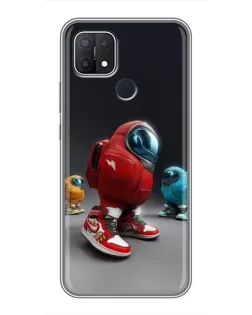 Чехол для OPPO A15 с картинкой «Among Us — 3D стиль»