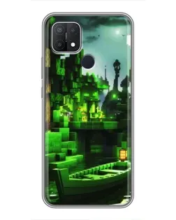 Чехол для OPPO A15 с картинкой «Minecraft лесной пейзаж» Чехол для OPPO A15 с картинкой «Minecraft лесной пейзаж»