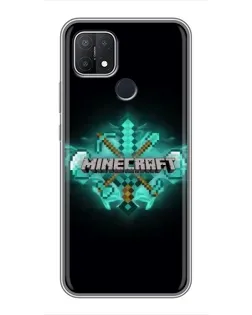 Чехол для OPPO A15 с картинкой «Minecraft Diamond лого» Чехол для OPPO A15 с картинкой «Minecraft Diamond лого»