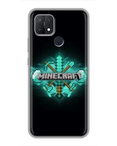 Чехол для OPPO A15 с картинкой «Minecraft Diamond лого» Чехол для OPPO A15 с картинкой «Minecraft Diamond лого»