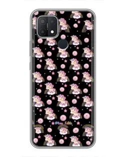 Чехол для OPPO A15 с картинкой «Magic Unicorn паттерн»
