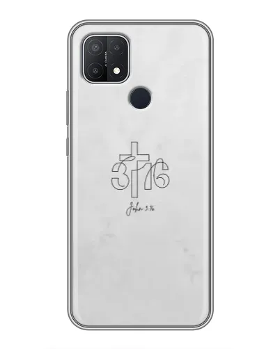 Чохол для OPPO A15 з картинкою «Івана 3:16 Хрест»