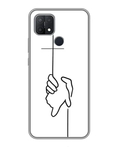 Чохол для OPPO A15 з картинкою «Рука тримає»