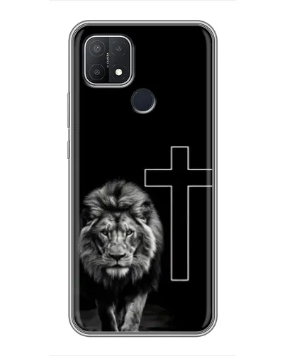 Чохол для OPPO A15 з картинкою «Лев та Хрест»