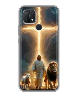 Чохол для OPPO A15 з картинкою «Лев Юди та Світло» Чохол для OPPO A15 з картинкою «Лев Юди та Світло»