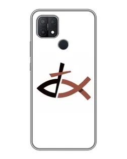 Чохол для OPPO A15 з картинкою «Риба та хрест»