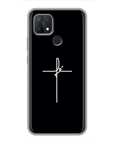 Чехол для OPPO A15 с картинкой «Тонкий крест» Чехол для OPPO A15 с картинкой «Тонкий крест»