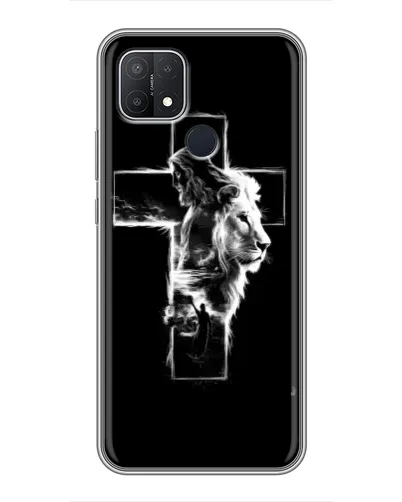 Чехол для OPPO A15 с картинкой «Сияющий крест Jesus» Чехол для OPPO A15 с картинкой «Сияющий крест Jesus»