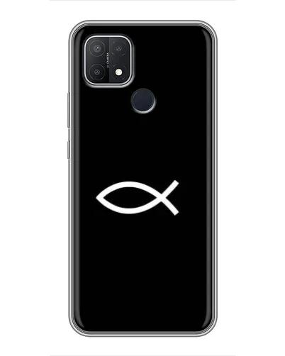 Чехол для OPPO A15 с картинкой «Символ рыбы Jesus» Чехол для OPPO A15 с картинкой «Символ рыбы Jesus»