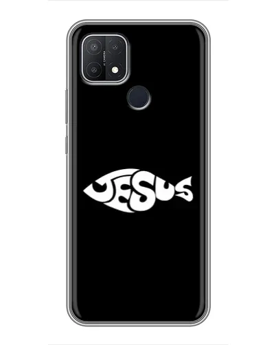 Чехол для OPPO A15 с картинкой «Рыба Jesus» Чехол для OPPO A15 с картинкой «Рыба Jesus»