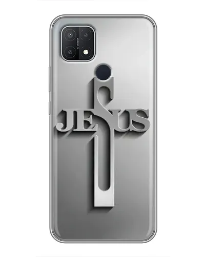 Чехол для OPPO A15 с картинкой «Металлический крест Jesus» Чехол для OPPO A15 с картинкой «Металлический крест Jesus»