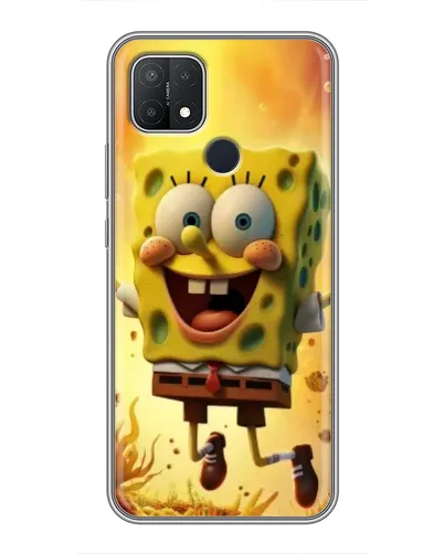 Чехол для OPPO A15 с картинкой «Губка Боб прыгает» Чехол для OPPO A15 с картинкой «Губка Боб прыгает»