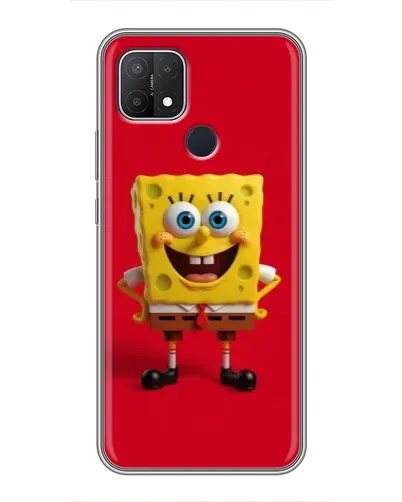 Чехол для OPPO A15 с картинкой «Спанч Боб на красном» Чехол для OPPO A15 с картинкой «Спанч Боб на красном»