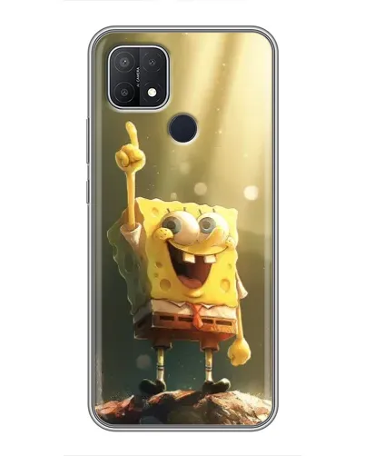 Чехол для OPPO A15 с картинкой «Сияющий Спанч Боб» Чехол для OPPO A15 с картинкой «Сияющий Спанч Боб»