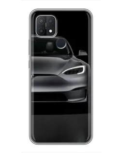 Чехол для OPPO A15 с картинкой «Tesla Model S Look» Чехол для OPPO A15 с картинкой «Tesla Model S Look»