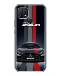 Чехол для OPPO A15 с картинкой «Mercedes — белый карбон» Чехол для OPPO A15 с картинкой «Mercedes — белый карбон»