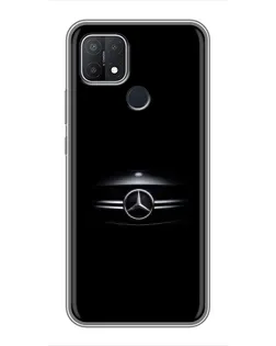 Чехол для OPPO A15 с картинкой «Mercedes — абстрактные линии»